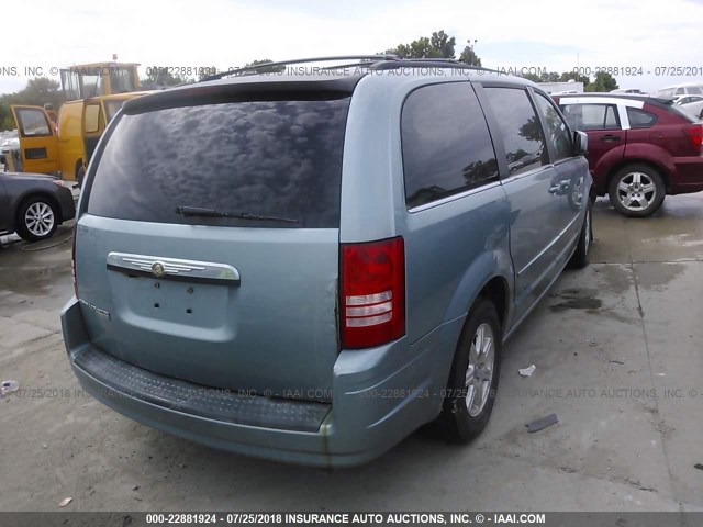 2A8HR54P48R766045 - 2008 CHRYSLER TOWN & COUNTRY TOURING BLUE photo 4