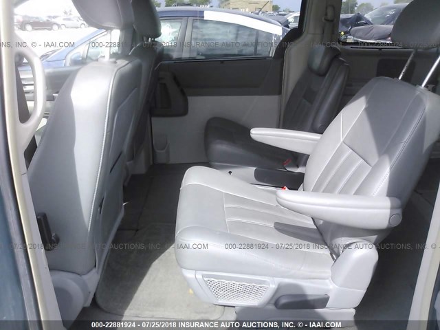 2A8HR54P48R766045 - 2008 CHRYSLER TOWN & COUNTRY TOURING BLUE photo 8