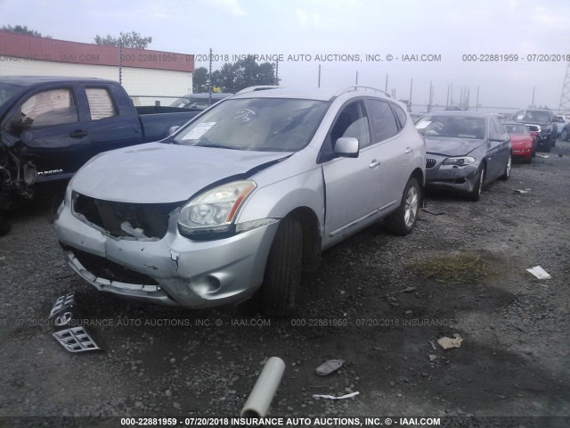 JN8AS5MT4CW260083 - 2012 NISSAN ROGUE S/SV SILVER photo 2