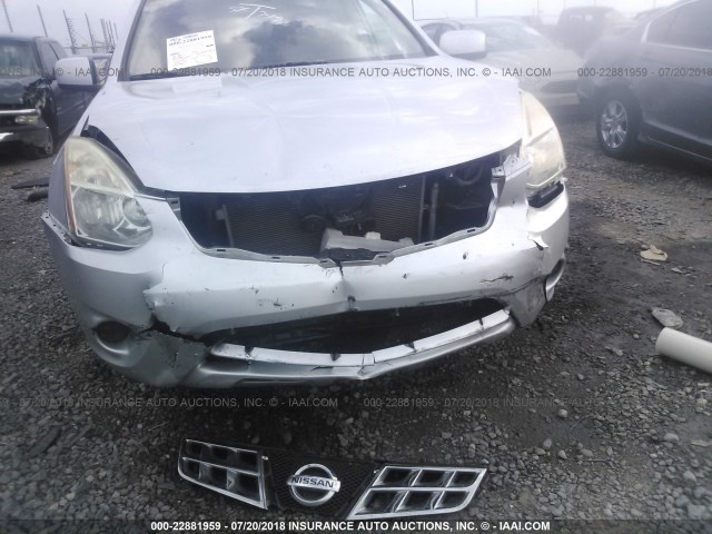 JN8AS5MT4CW260083 - 2012 NISSAN ROGUE S/SV SILVER photo 6