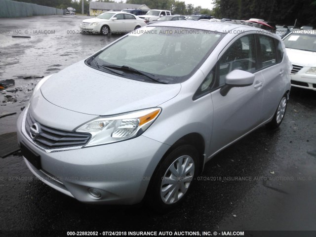 3N1CE2CP2GL365945 - 2016 NISSAN VERSA NOTE S/S PLUS/SV/SL/SR SILVER photo 2