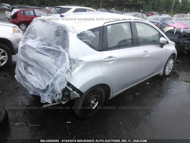 3N1CE2CP2GL365945 - 2016 NISSAN VERSA NOTE S/S PLUS/SV/SL/SR SILVER photo 4