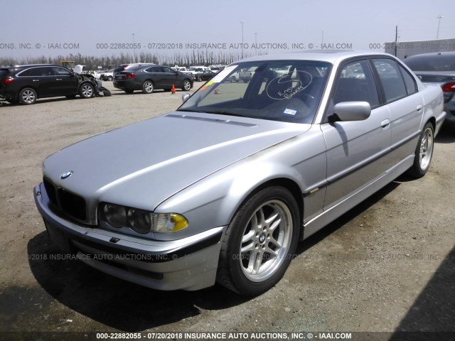 WBAGG83491DN85403 - 2001 BMW 740 I AUTOMATIC SILVER photo 2