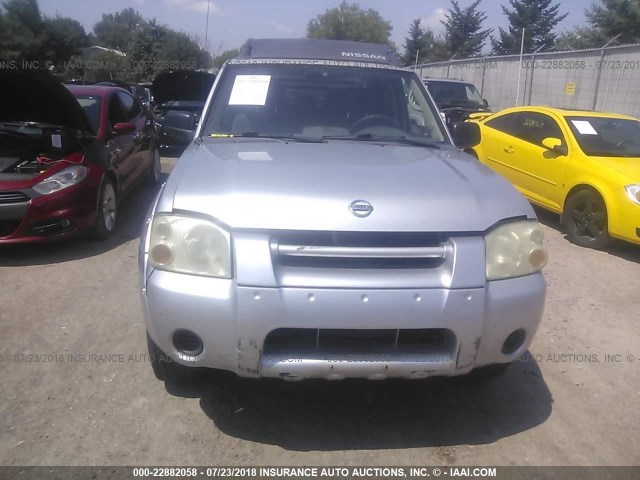 1N6ED27Y54C434160 - 2004 NISSAN FRONTIER CREW CAB XE V6 SILVER photo 6