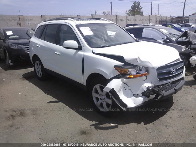 5NMSH73E29H261354 - 2009 HYUNDAI SANTA FE SE/LIMITED WHITE photo 1