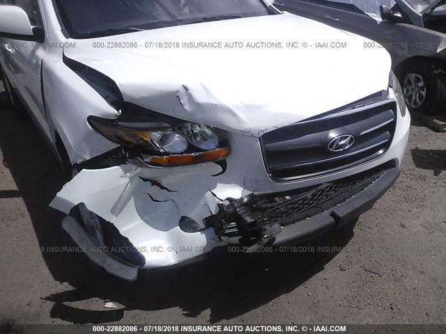 5NMSH73E29H261354 - 2009 HYUNDAI SANTA FE SE/LIMITED WHITE photo 6