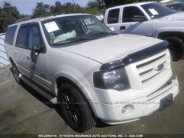 1FMFK20518LA49192 - 2008 FORD EXPEDITION EL LIMITED WHITE photo 1