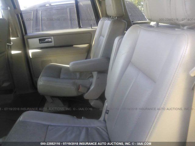 1FMFK20518LA49192 - 2008 FORD EXPEDITION EL LIMITED WHITE photo 8