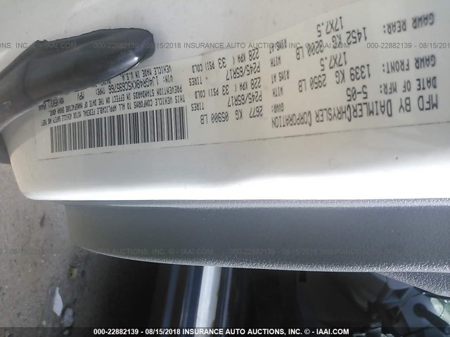 1J4GR48KX5C695766 - 2005 JEEP GRAND CHEROKEE LAREDO/COLUMBIA/FREEDOM 白色 照片 9