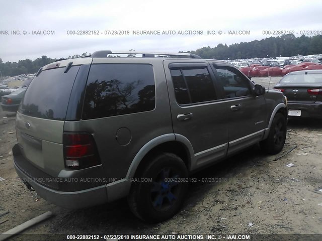 1FMZU63E62UA27961 - 2002 FORD EXPLORER XLT BEIGE photo 4