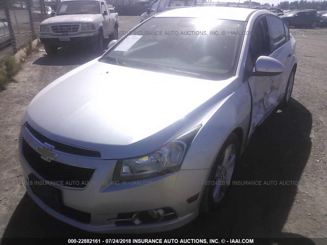 1G1PG5SC4C7371875 - 2012 CHEVROLET CRUZE LT SILVER photo 2