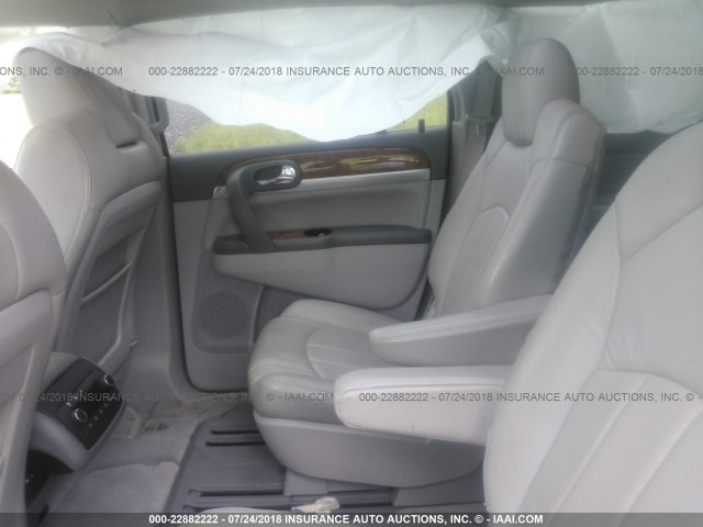 5GALRBED6AJ133255 - 2010 BUICK ENCLAVE CXL Bleu clair photo 8