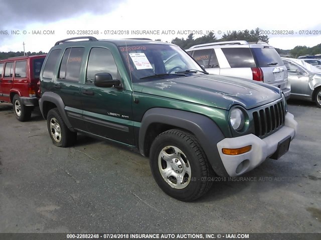 1J4GL48KX3W706326 - 2003 JEEP LIBERTY SPORT/FREEDOM GREEN photo 6