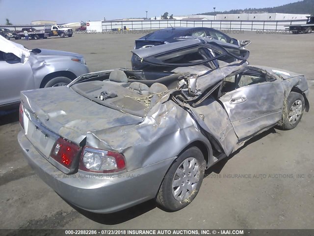 KNAGD126445330675 - 2004 KIA OPTIMA LX/EX SILVER photo 4