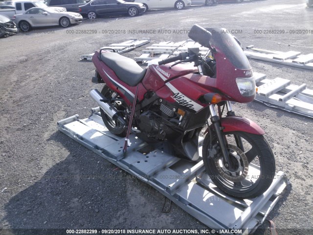 JKAEXVD116A100445 - 2006 KAWASAKI EX500 D RED photo 1