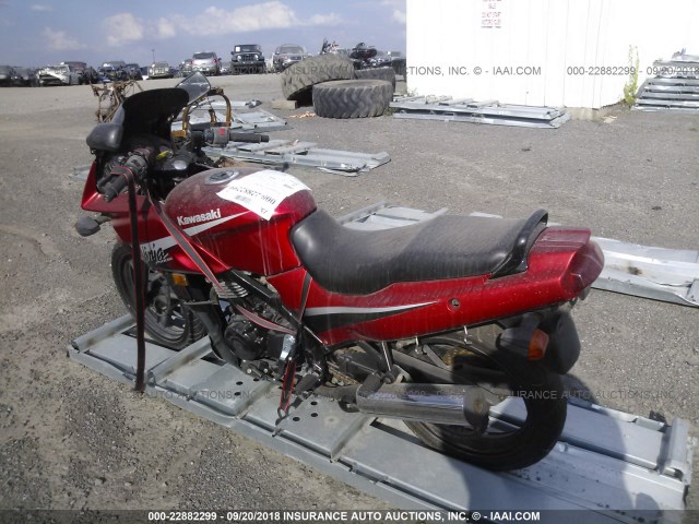 JKAEXVD116A100445 - 2006 KAWASAKI EX500 D RED photo 3