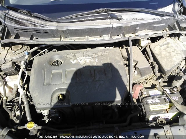 2T1KU40E69C134157 - 2009 TOYOTA COROLLA MATRIX  GRAY photo 10