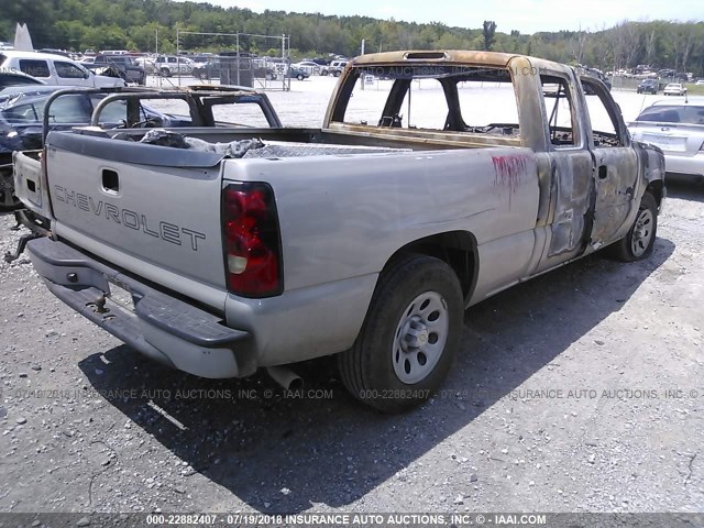 1GCEC19X86Z262985 - 2006 CHEVROLET SILVERADO C1500 BEIGE photo 4