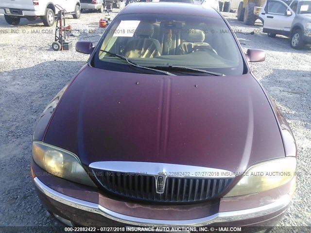 1LNHM87A7YY879672 - 2000 LINCOLN LS 勃艮第红 照片 6