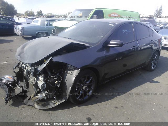 1C3CDFFA3GD818592 - 2016 DODGE DART SXT SPORT GRAY photo 2