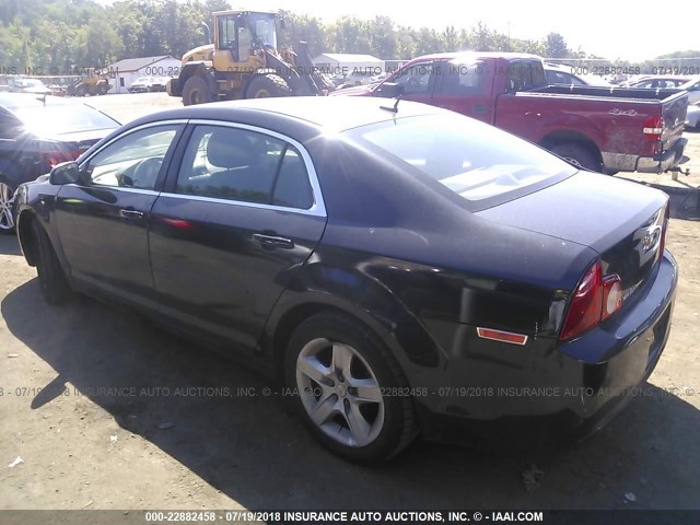 1G1ZB5E13BF308238 - 2011 CHEVROLET MALIBU LS BLACK photo 3