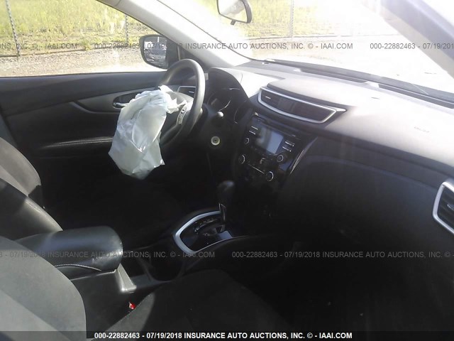 5N1AT2MT3EC821235 - 2014 NISSAN ROGUE S/SL/SV WHITE photo 5