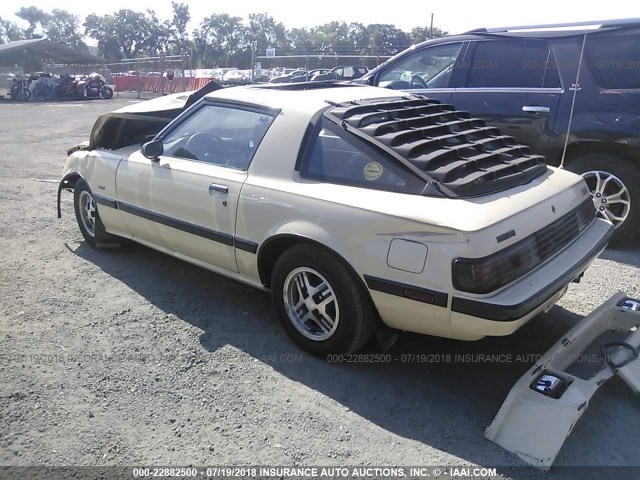 JM1FB3311E0812229 - 1984 MAZDA RX7 12A YELLOW photo 3