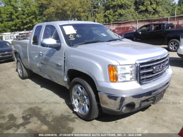 1GTR1VE08DZ382340 - 2013 GMC SIERRA C1500 SLE SILVER photo 1