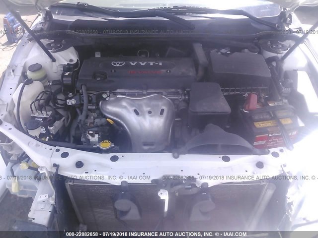 4T1BE46K68U733969 - 2008 TOYOTA CAMRY CE/LE/XLE/SE WHITE photo 10