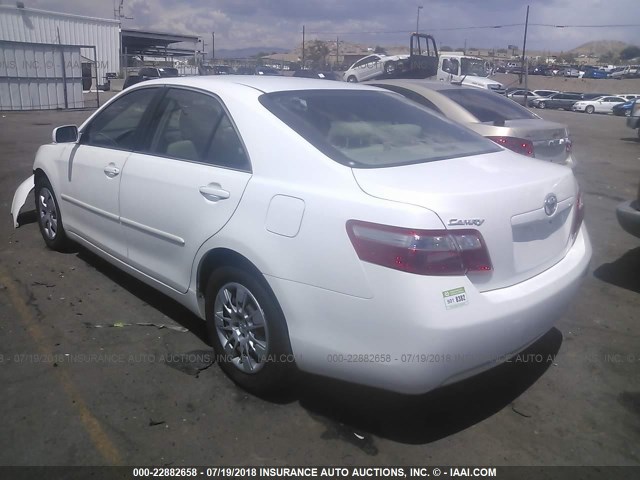 4T1BE46K68U733969 - 2008 TOYOTA CAMRY CE/LE/XLE/SE WHITE photo 3