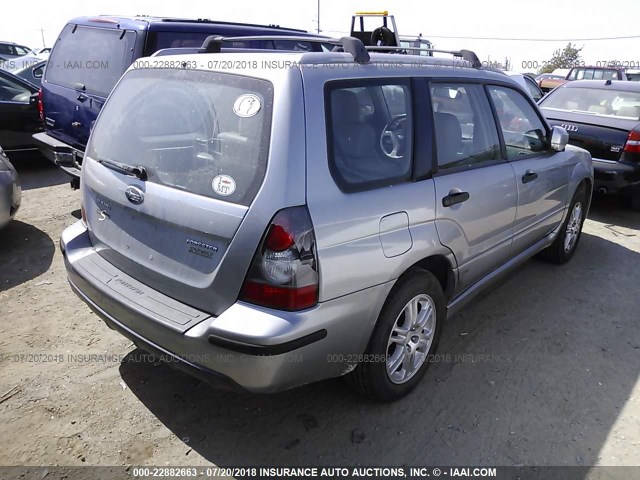 JF1SG66648H721525 - 2008 SUBARU FORESTER SPORTS 2.5X/SPORTS 2.5XT SILVER photo 4