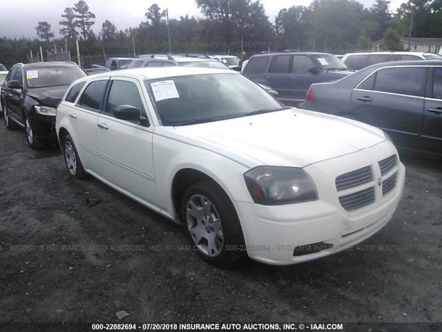 2D4FV47T67H619729 - 2007 DODGE MAGNUM SE WHITE photo 1