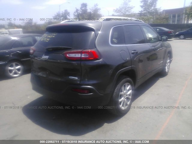1C4PJLCB0HW539740 - 2017 JEEP CHEROKEE LATITUDE Boz foto 4