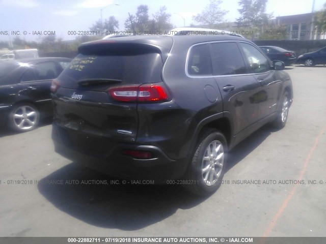 1C4PJLCB0HW539740 - 2017 JEEP CHEROKEE LATITUDE GRAY photo 4