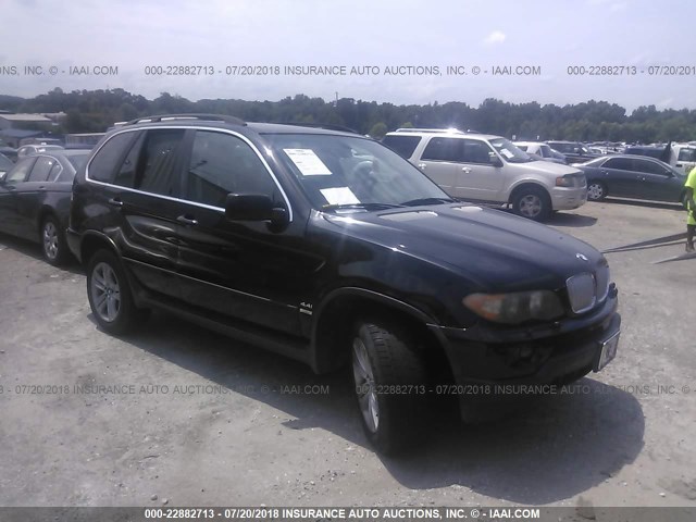 5UXFB53544LV04434 - 2004 BMW X5 4.4I BLACK photo 1