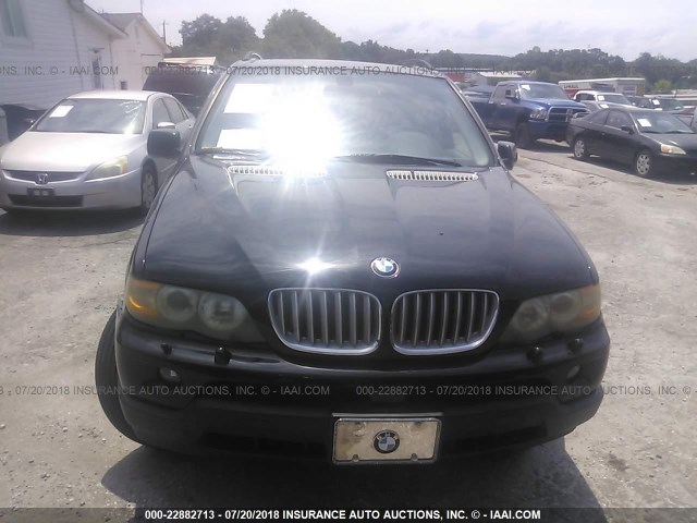 5UXFB53544LV04434 - 2004 BMW X5 4.4I BLACK photo 6
