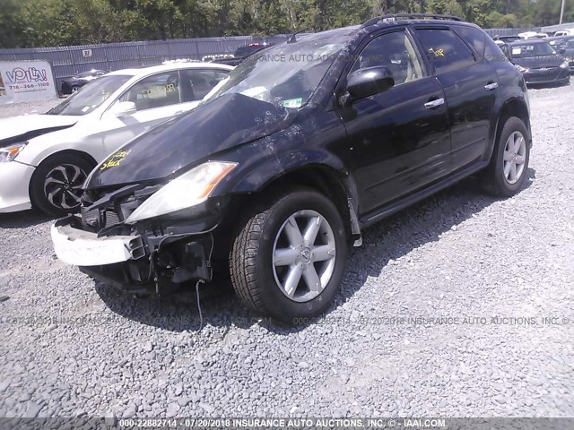 JN8AZ08W13W223592 - 2003 NISSAN MURANO SL/SE BLACK photo 2