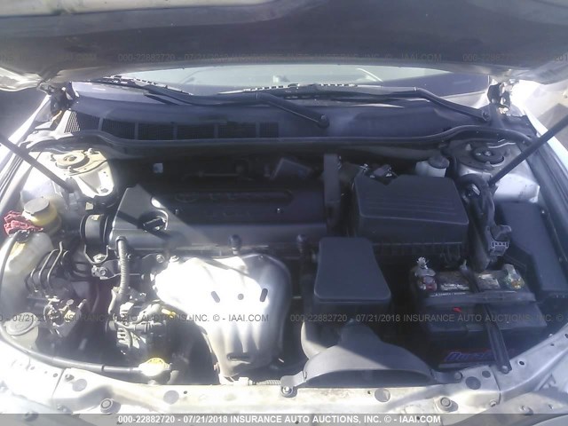 4T1BE46KX8U216691 - 2008 TOYOTA CAMRY CE/LE/XLE/SE SILVER photo 10
