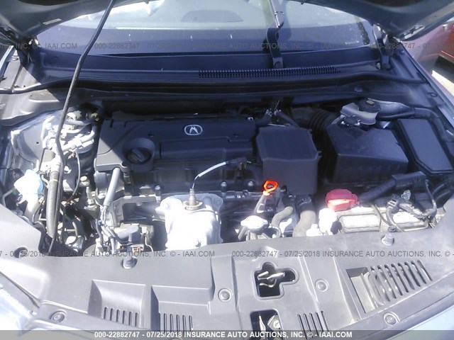 19UDE2F8XGA012142 - 2016 ACURA ILX PREMIUM STYLE/TECH STYLE SILVER photo 10