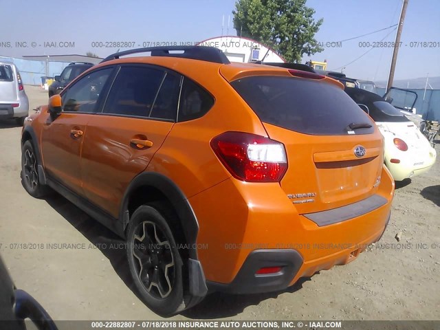 JF2GPACC0D2825862 - 2013 SUBARU XV CROSSTREK 2.0 PREMIUM ORANGE photo 3