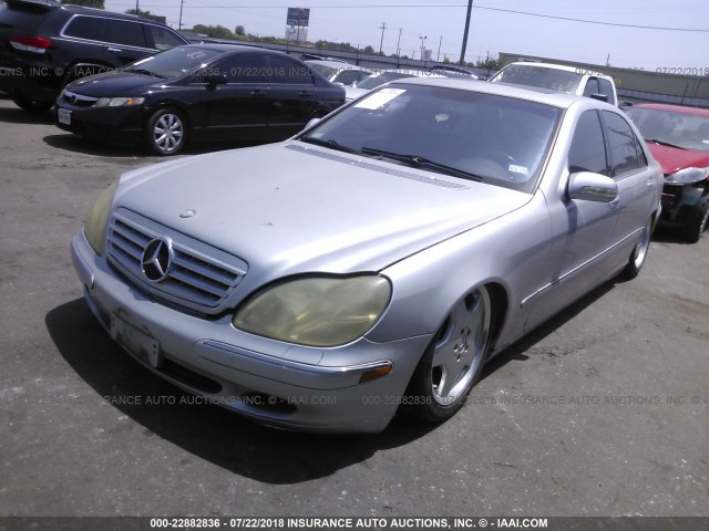 WDBNG70J81A162634 - 2001 MERCEDES-BENZ S 430 SILVER photo 2