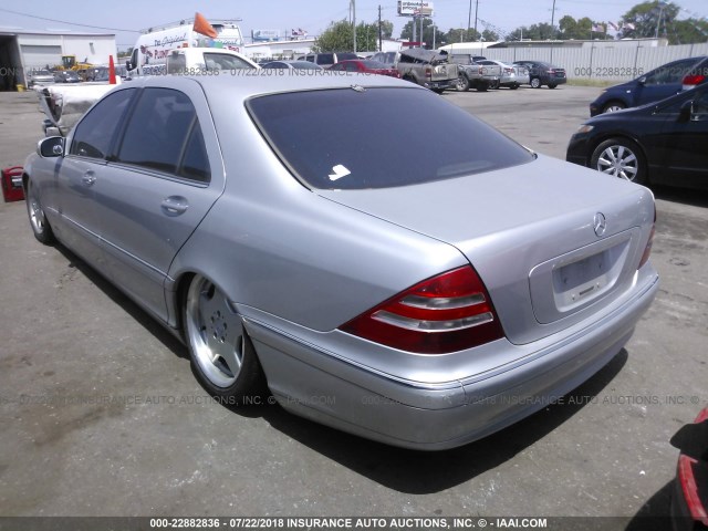 WDBNG70J81A162634 - 2001 MERCEDES-BENZ S 430 SILVER photo 3
