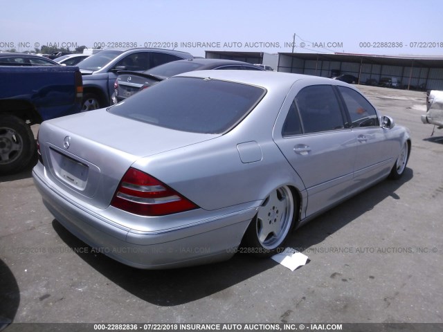 WDBNG70J81A162634 - 2001 MERCEDES-BENZ S 430 SILVER photo 4