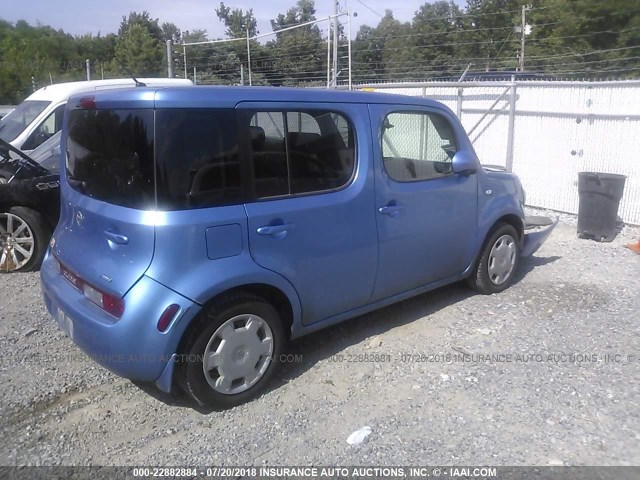 JN8AZ2KR6DT305769 - 2013 NISSAN CUBE S/SL BLUE photo 4