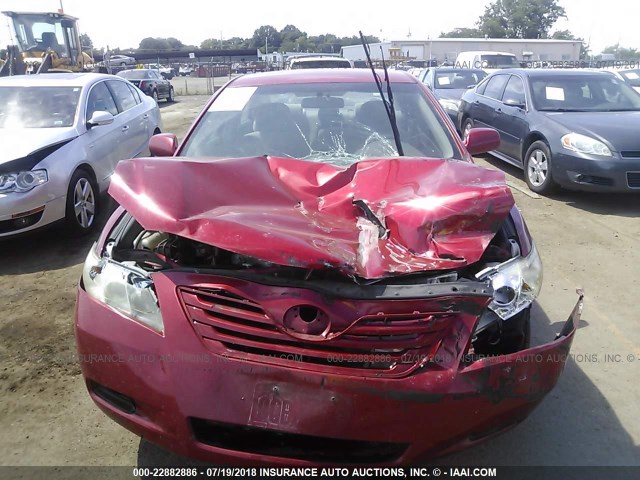 4T1BE46K79U354934 - 2009 TOYOTA CAMRY SE/LE/XLE RED photo 6