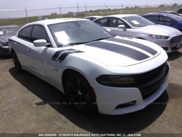 2C3CDXCT0GH222208 - 2016 DODGE CHARGER R/T WHITE photo 1