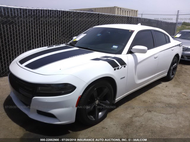 2C3CDXCT0GH222208 - 2016 DODGE CHARGER R/T WHITE photo 2