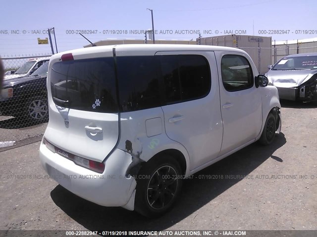 JN8AZ28R89T130682 - 2009 NISSAN CUBE S/SL WHITE photo 4