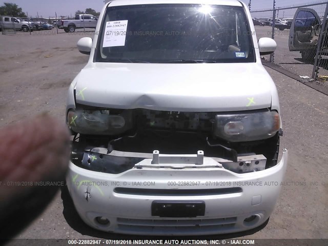 JN8AZ28R89T130682 - 2009 NISSAN CUBE S/SL WHITE photo 6