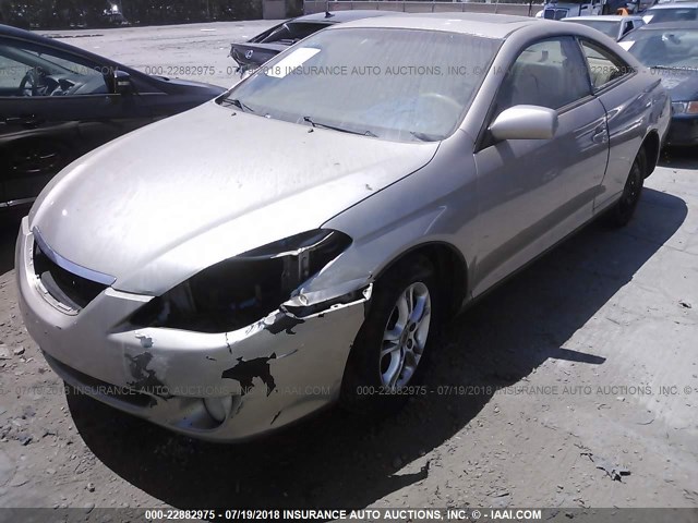 4T1CE30PX5U973783 - 2005 TOYOTA CAMRY SOLARA SE/SLE ოქროსფერი ფოტო 2